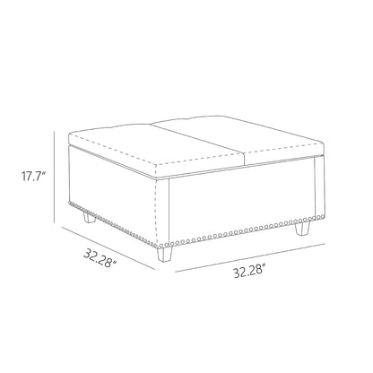 Linen Game Storage Bench