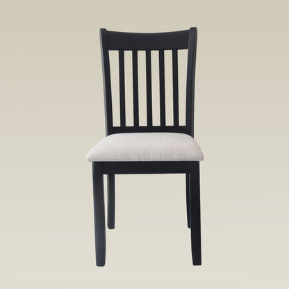 Wooden Back Chairs -  Set of 2