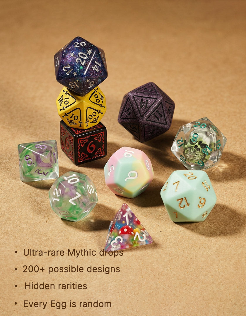 Dice loot drop banner