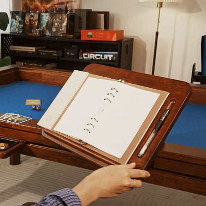 360-degree swivel side desk for tabletop gaming and RPGs