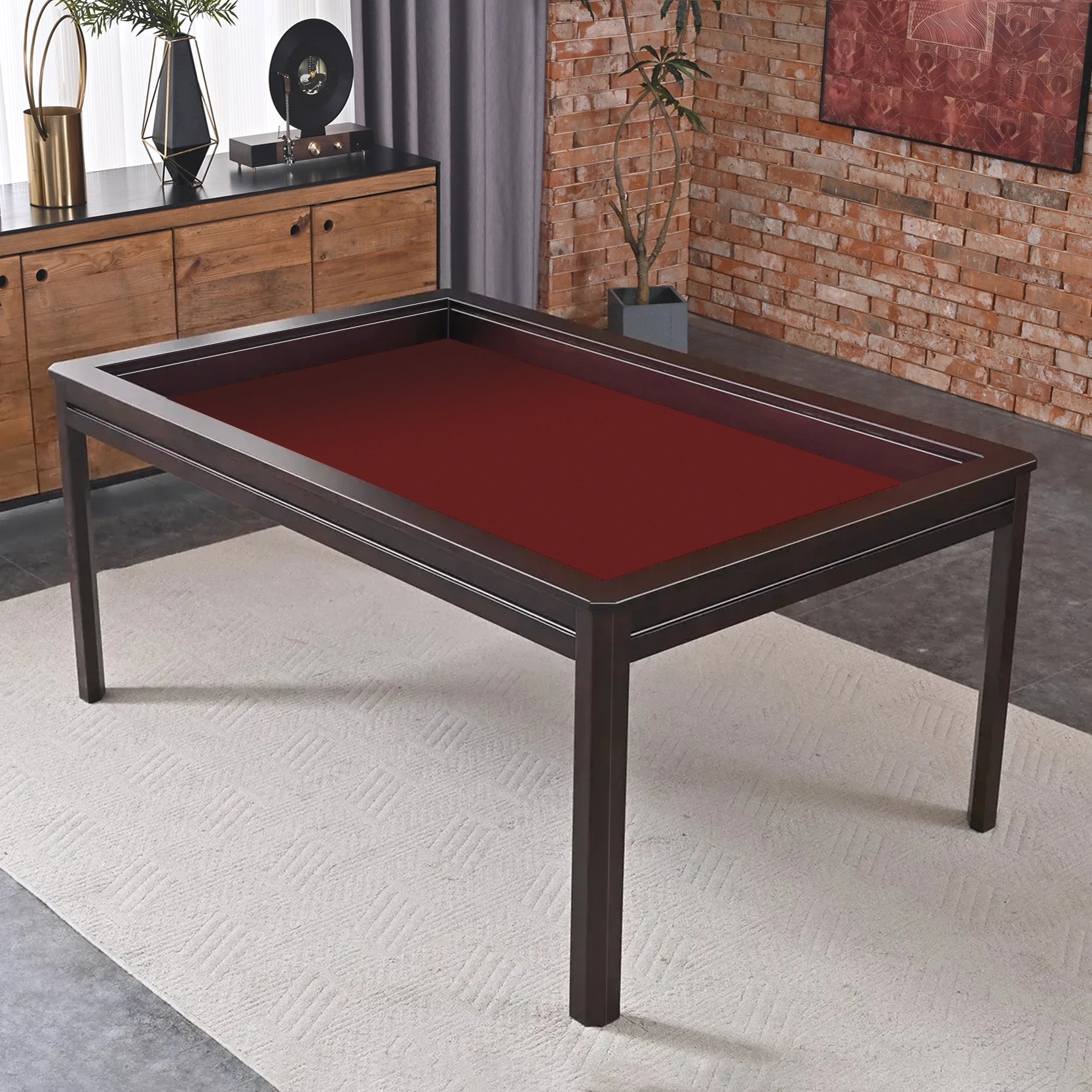 velvet playmat red