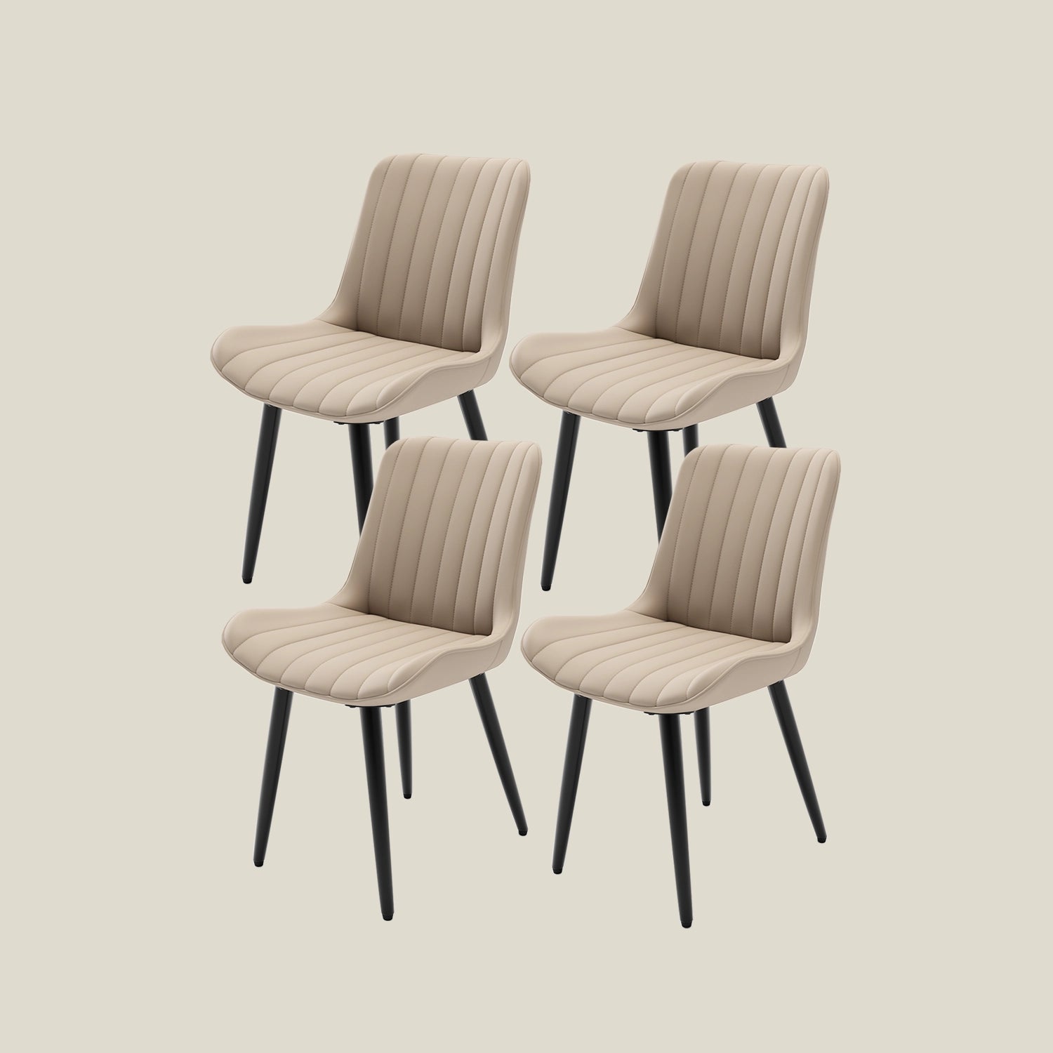 4-Pack Upholstered gaming table chairs for board game sessions