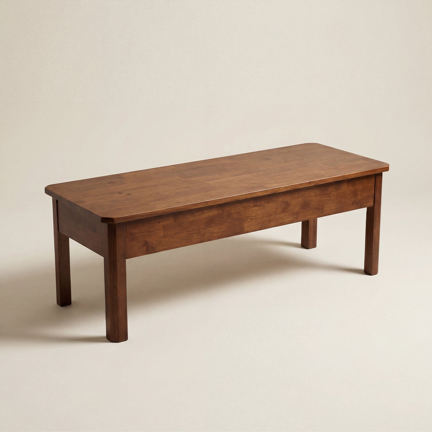 45 cm solid wood storage bench