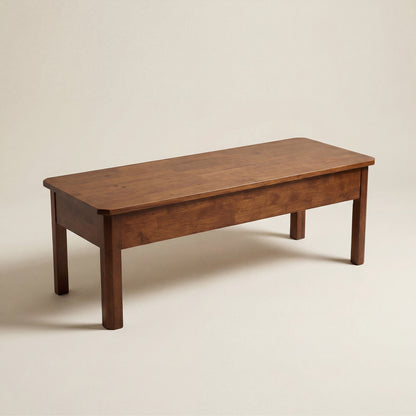 45 cm solid wood storage bench