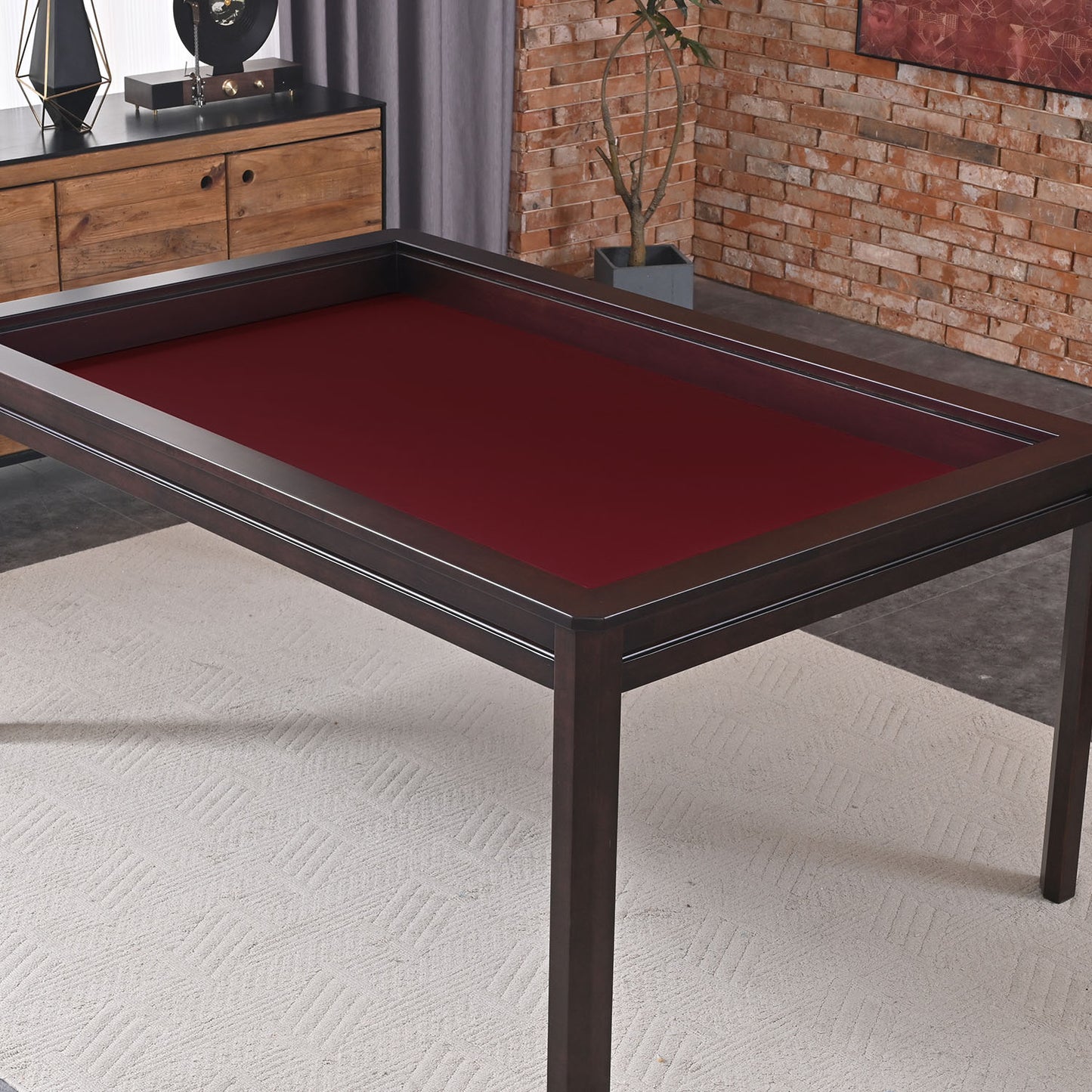 velvet playmat red