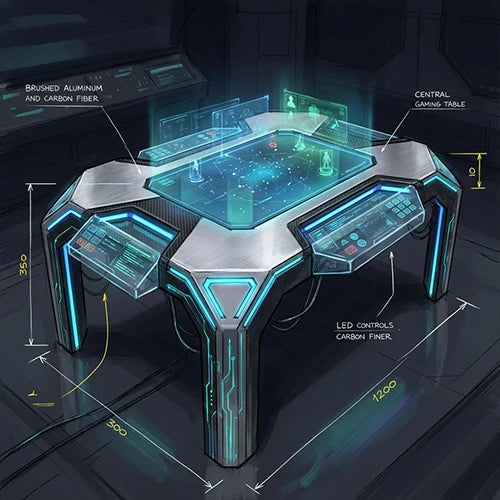 Collector’s Edition tables integrating the artist’s original artwork
