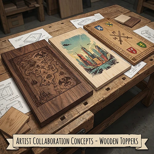 Themed eengraving orprinting for toppers