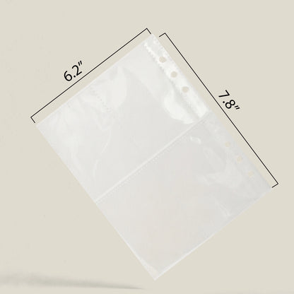 6 Ring Transparent Pocket Inserts for RPG Binders and Collectible Cards