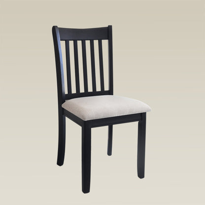 Wooden Back Chairs -  Set of 2