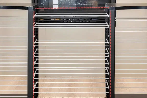 7 EXTRA-WIDE SHELVES