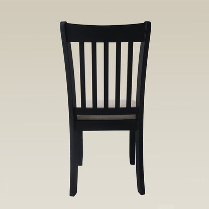 Wooden Back Chairs -  Set of 2