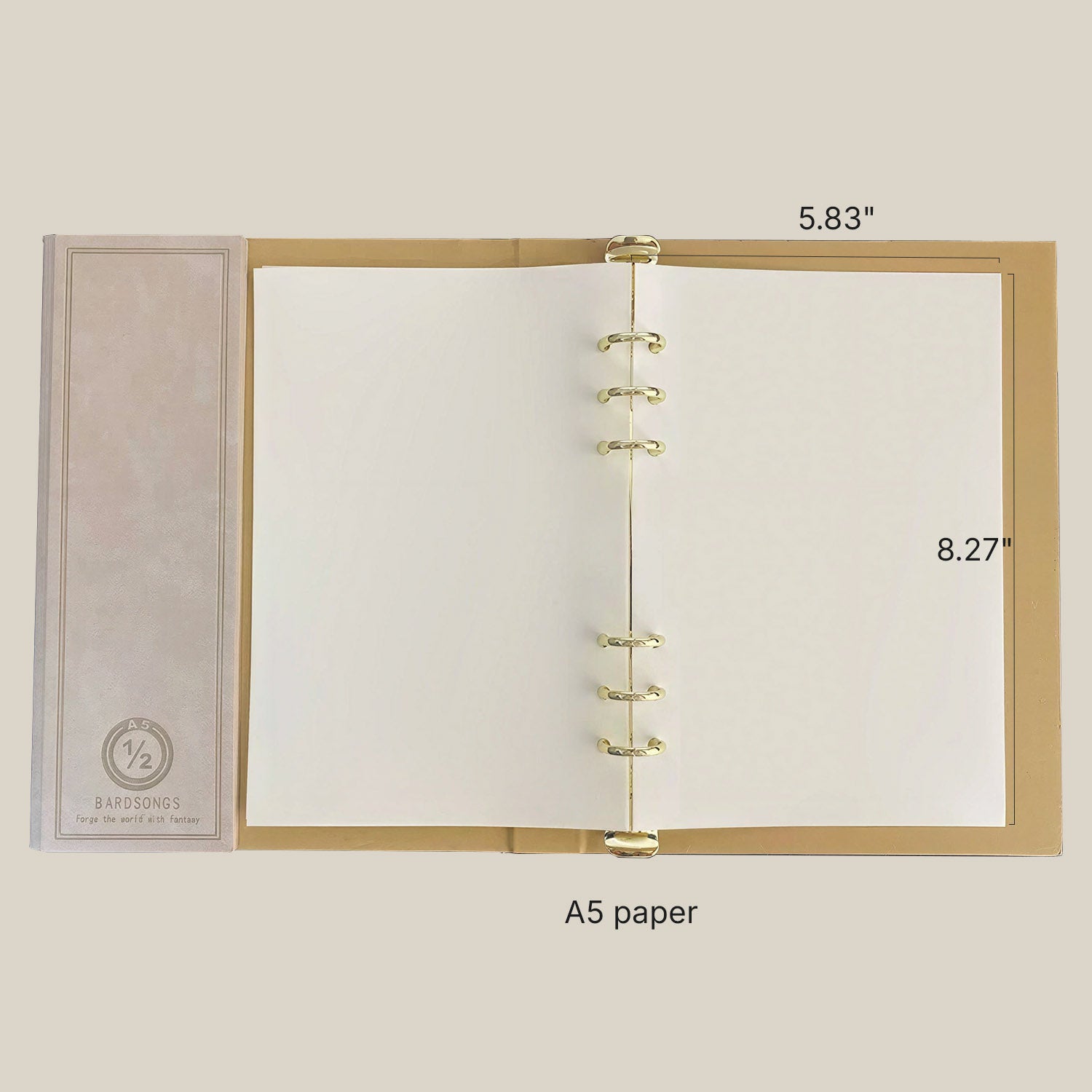 A5 Blank Refill Pages for 6-Ring RPG Binders size
