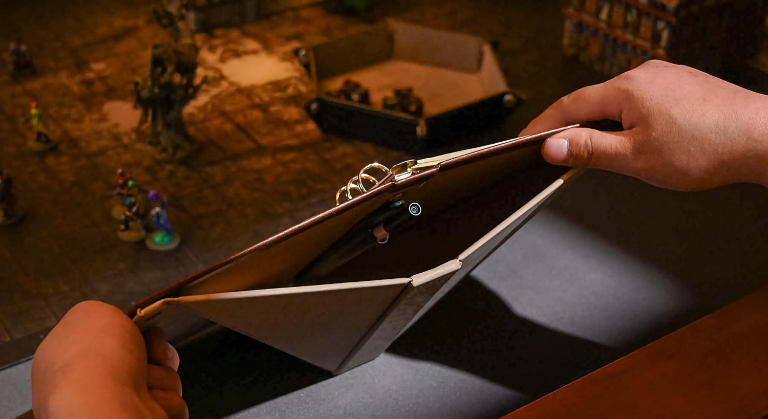 Adventure binder for tabletop RPG organization