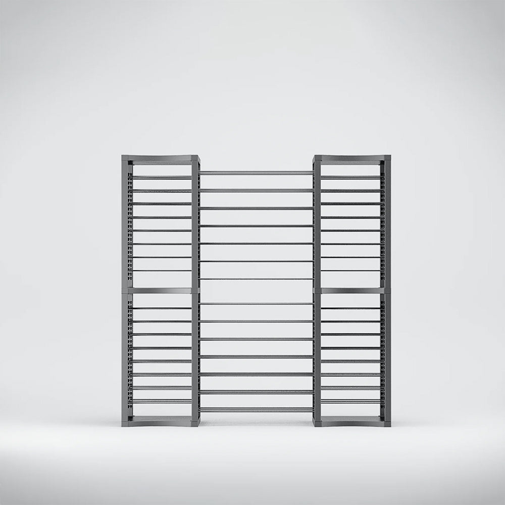 BoxKing + 14 extra wide shelves + 32 shelves