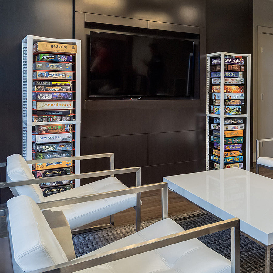 Boxthrone board game shelves white