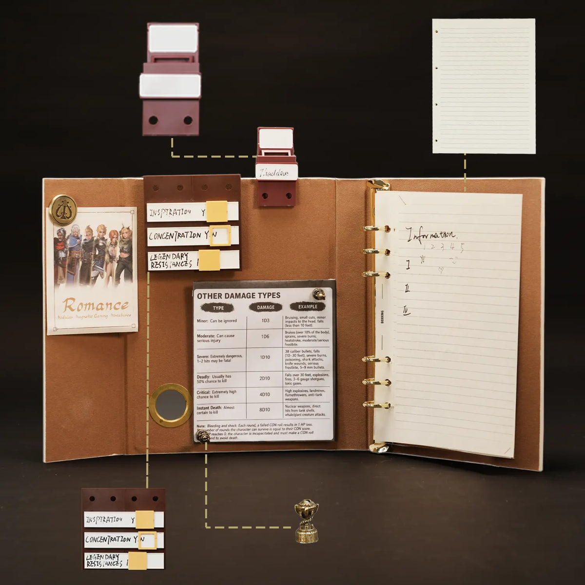 Cavatina: Vertical Tabletop Binder