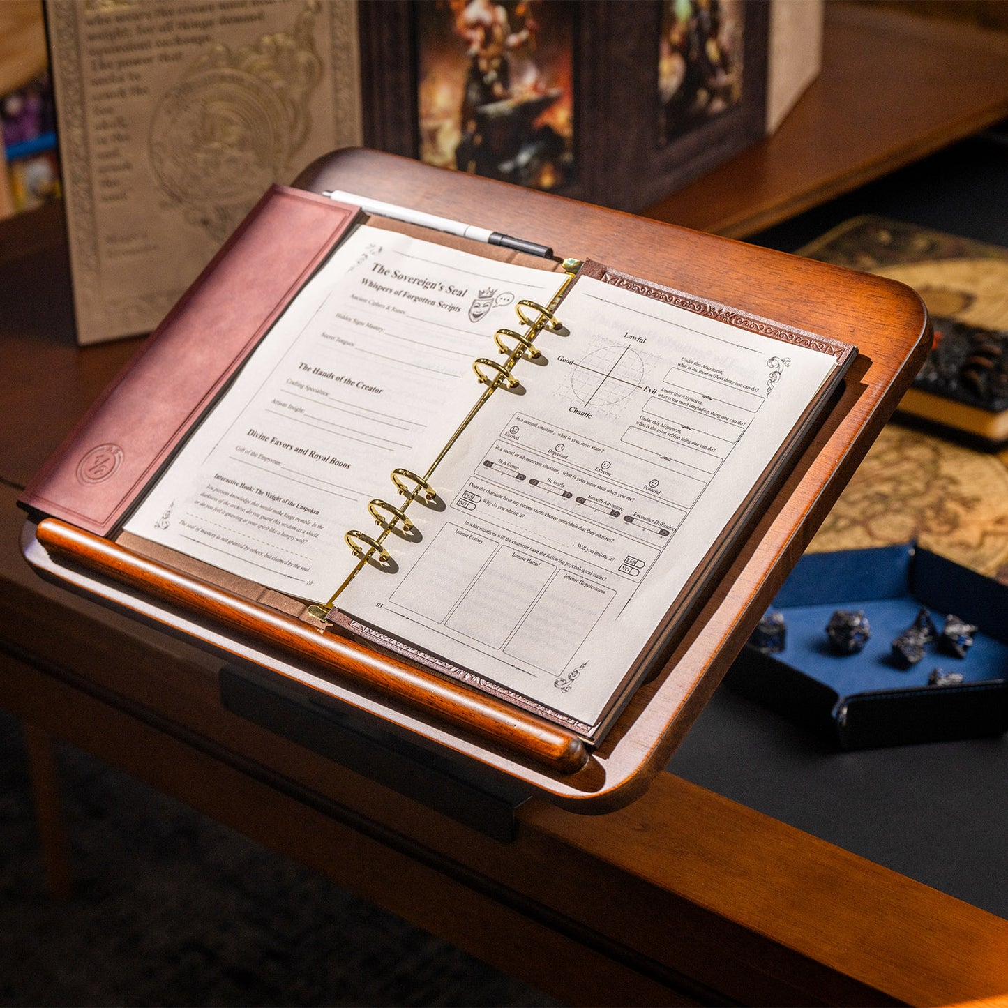 Cavatina: Vertical Tabletop Binder