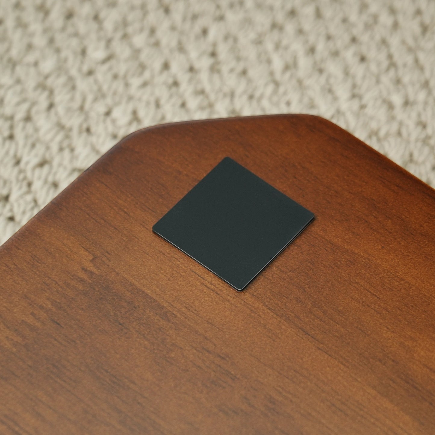 Close-up of anti-slip silicone pad on Kingswood wooden topper