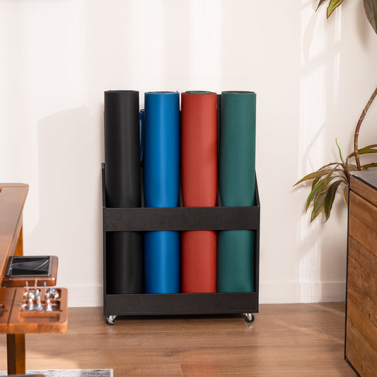 Double Layer Rolling Playmat Storage Rack