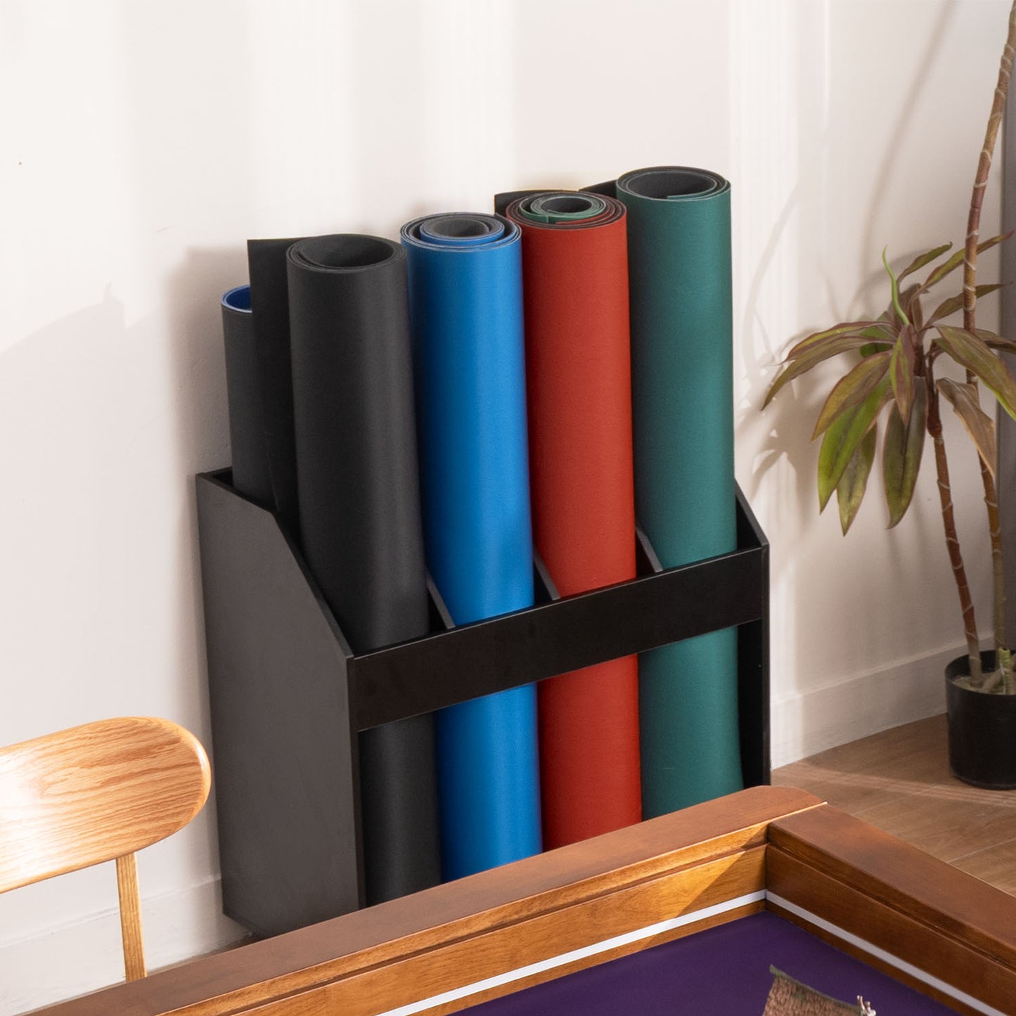 Double Layer Rolling Playmat Storage Rack