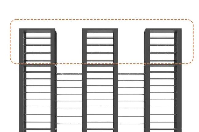 Triple ShortThrone with 12 shelves