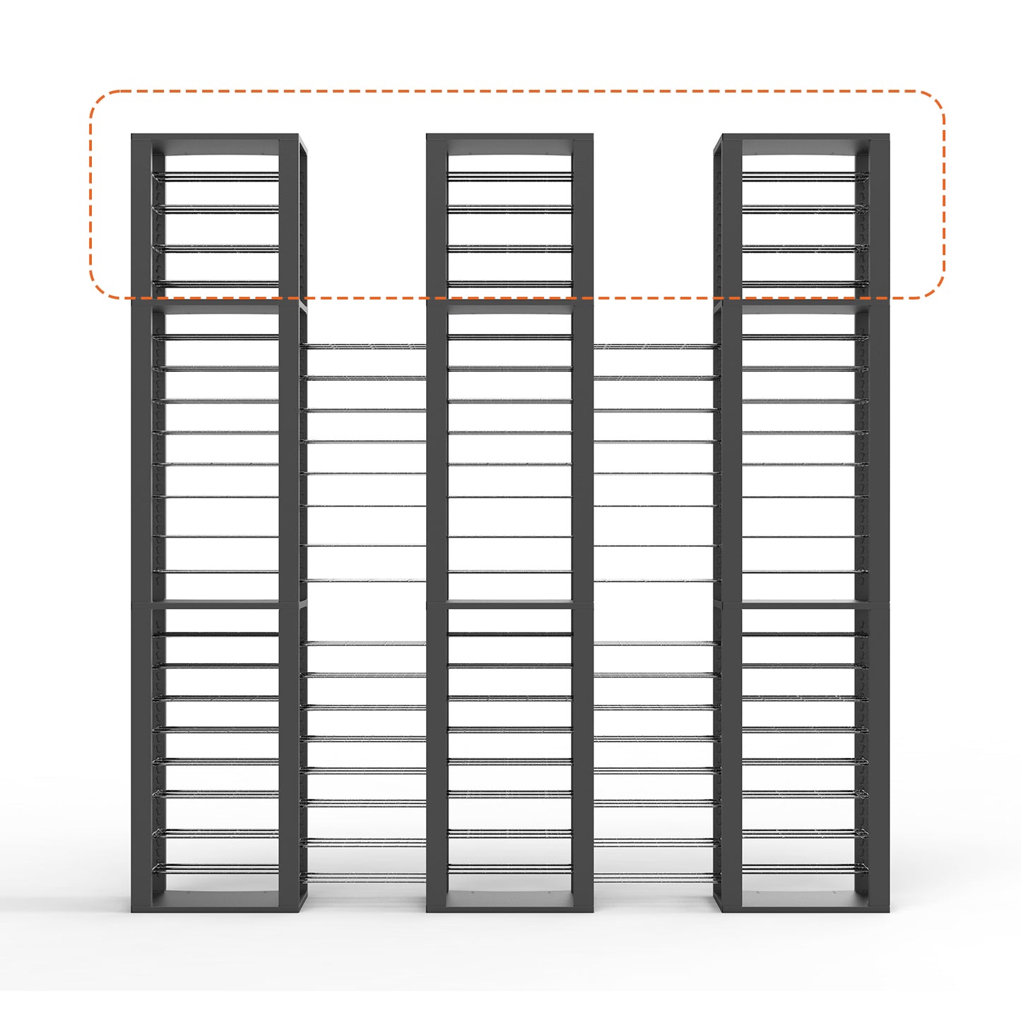 Triple ShortThrone with 12 shelves