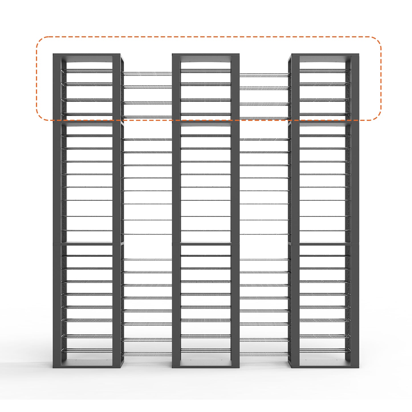 Triple ShortThrone with 20 shelves