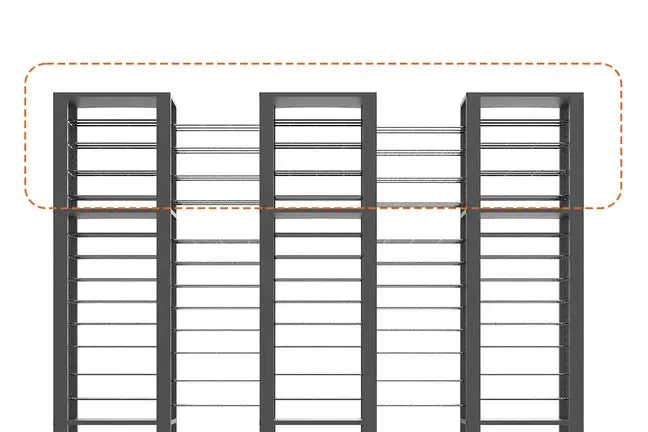 Double ShortThrone with 12 shelves