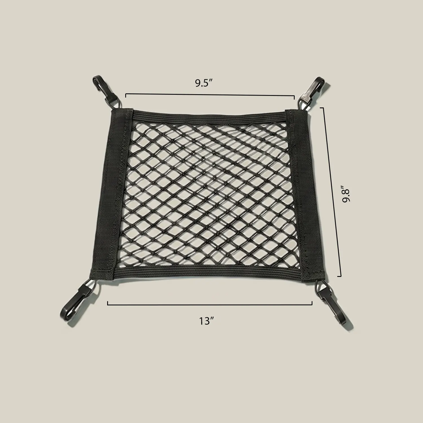 Dual-Layer Under Chair Storage Net for Books & Gaming Accessories (4-Pack)