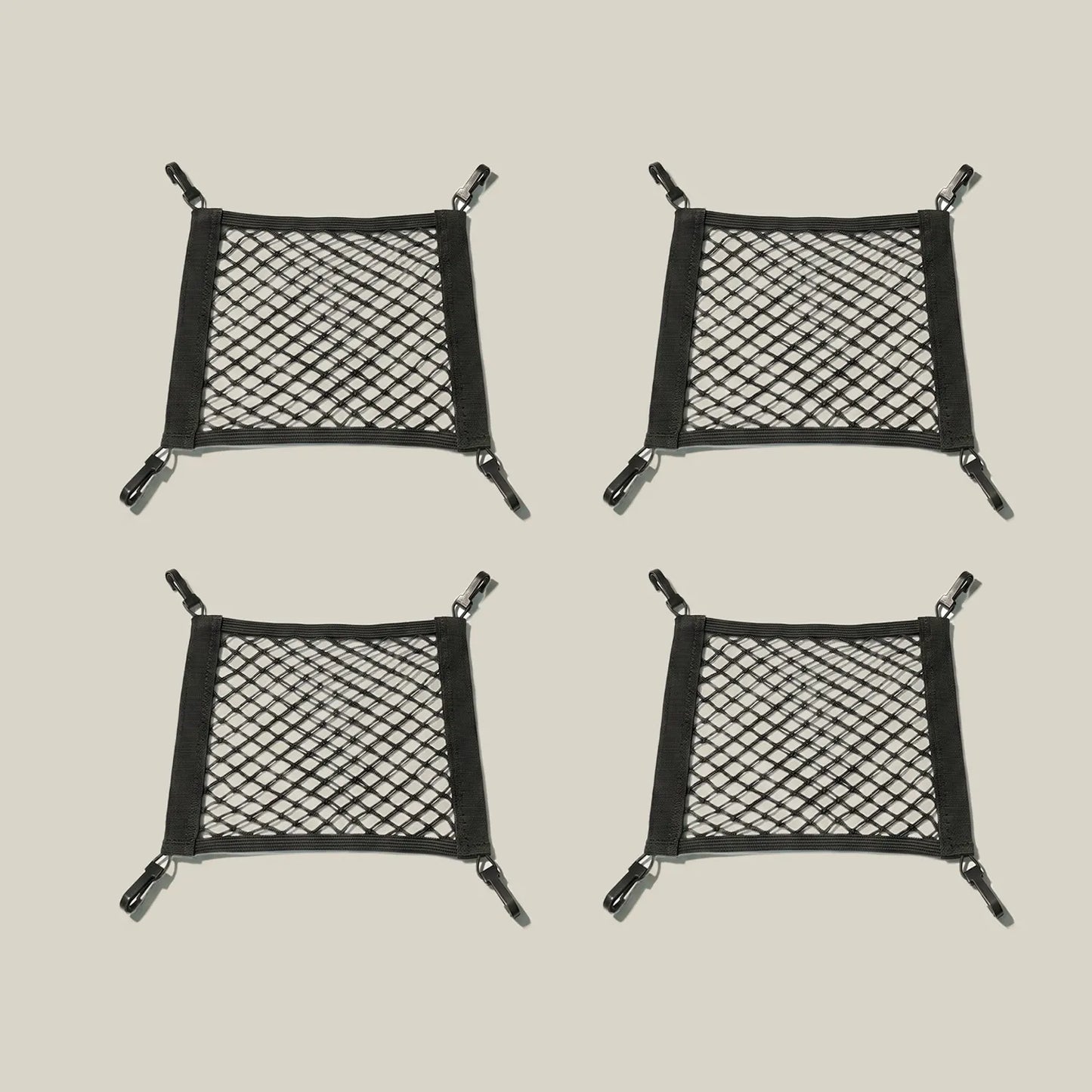 Dual-Layer Under Chair Storage Net for Books & Gaming Accessories (4-Pack)