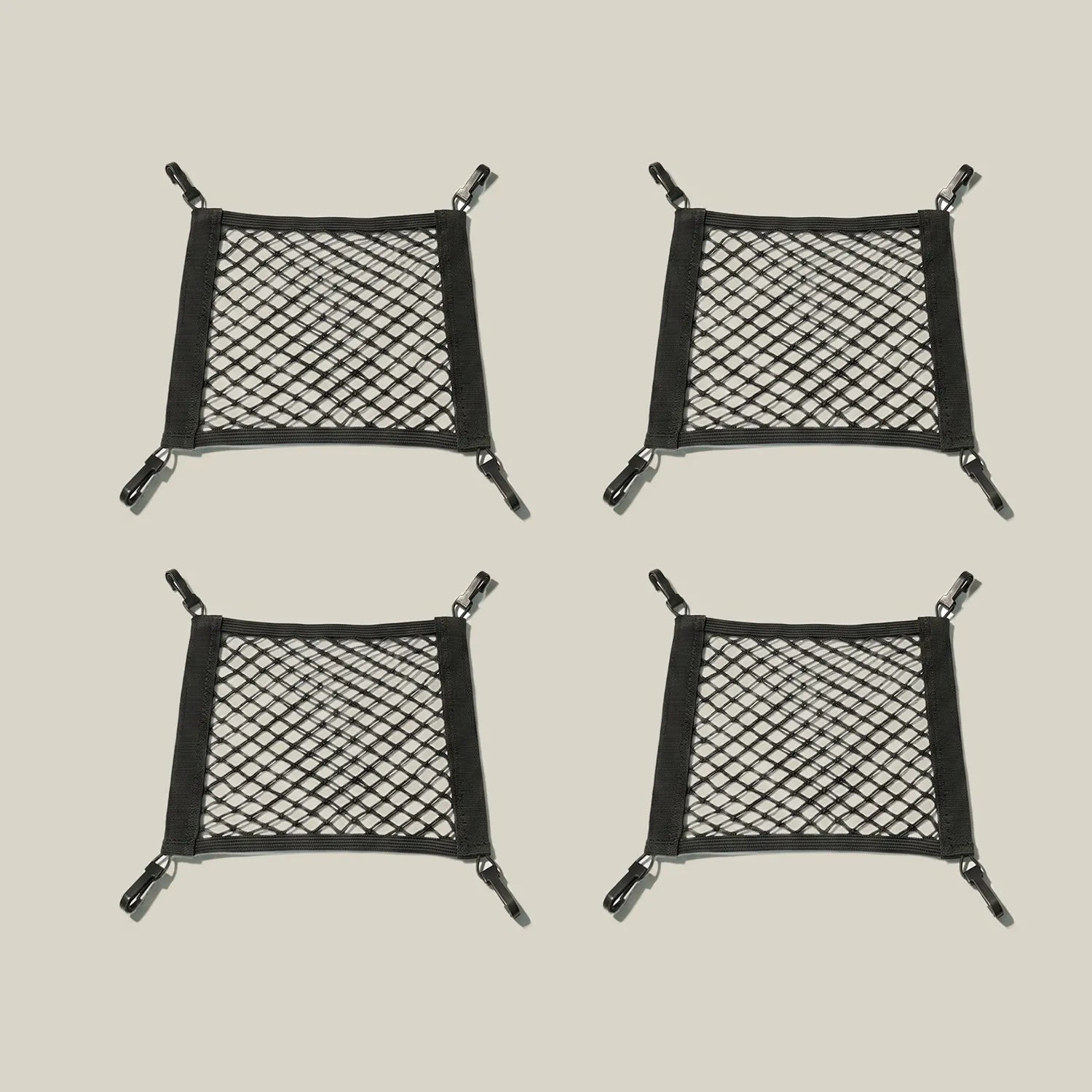 Dual-Layer Under Chair Storage Net for Books & Gaming Accessories (4-Pack)