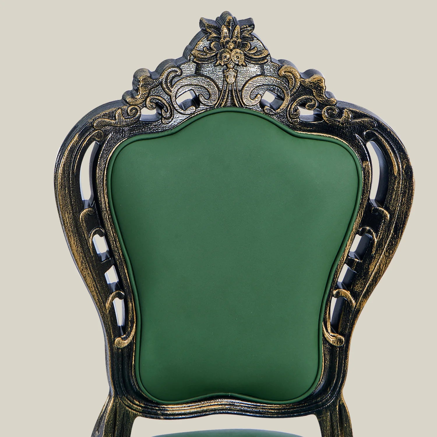 French Vintage Upholstered Dining Chair detail
