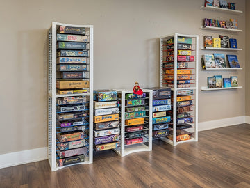 BoxThrone modular shelving for board game storage and tabletop game collections