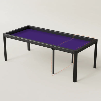 Ironside 2.0 board game table extension with Brilliant Black frame and Perfect Purple playmat