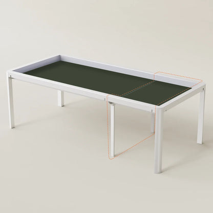 Ironside 2.0 table extension pack featuring Wondrous White frame and Glorious Grey playmat