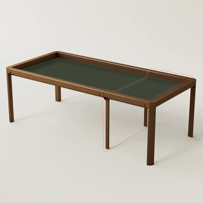 Ironside 2.0 table extension pack with Bravest Brown frame and Glorious Grey playmat