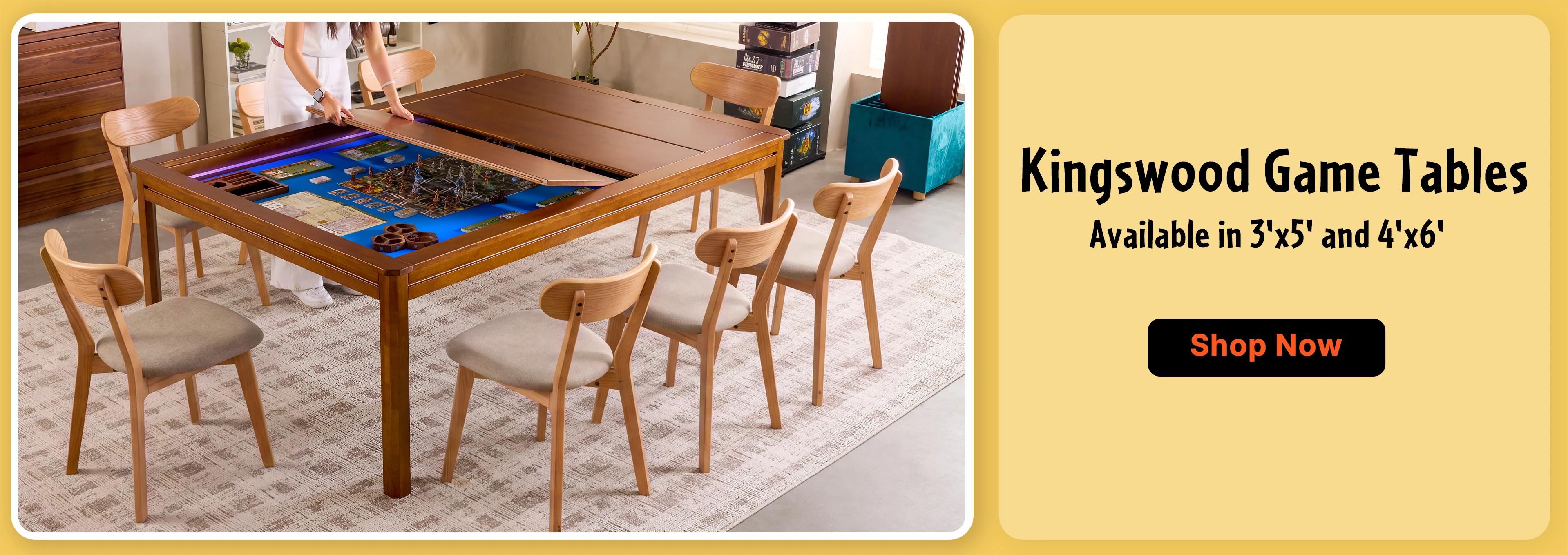 Kingswood Game Tables Available in 3'x5' and 4'x6'