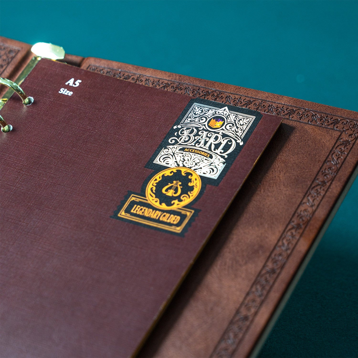 Legendary Gilded Ruled Pages | A5 6-Ring RPG Binder Refills