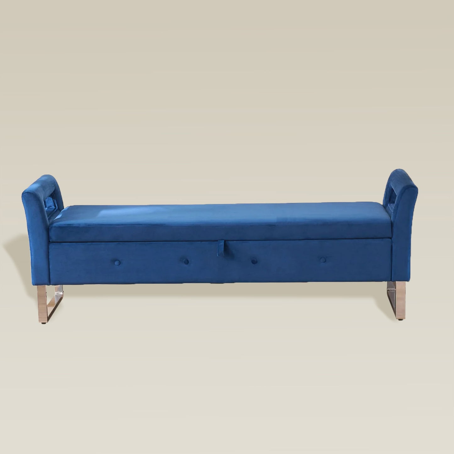 velvet-armrest-storage-bench
