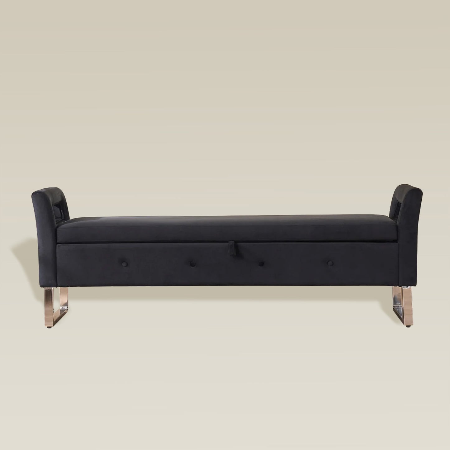 velvet-armrest-storage-bench