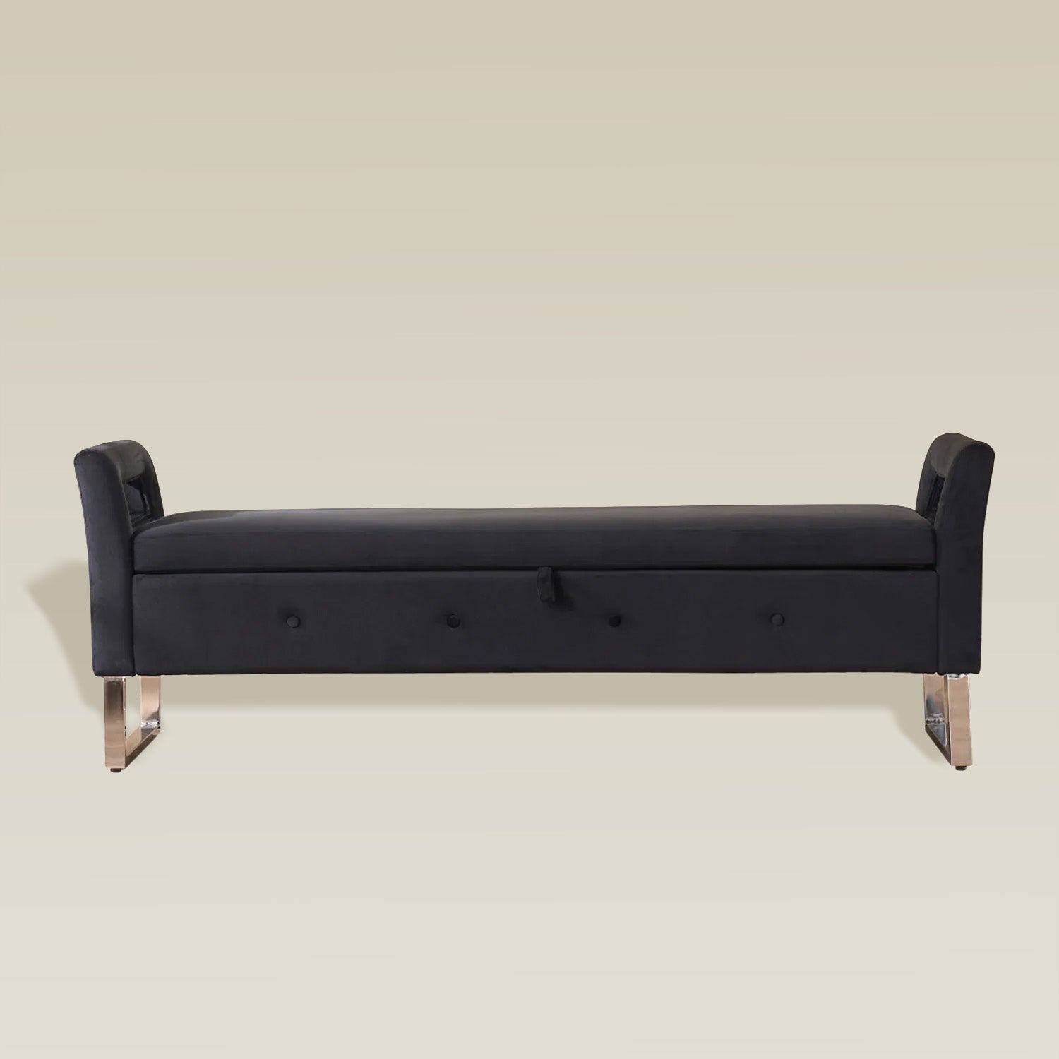 velvet-armrest-storage-bench