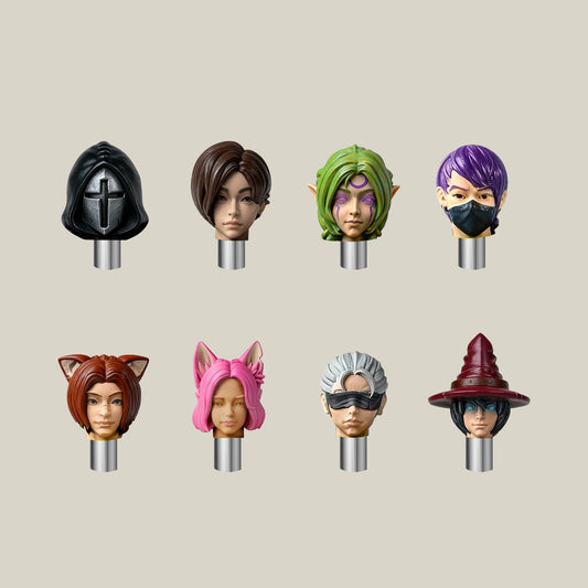 Magnetic Head Sculpt Expansion Pack (Painted Miniatures Upgrade Kit)