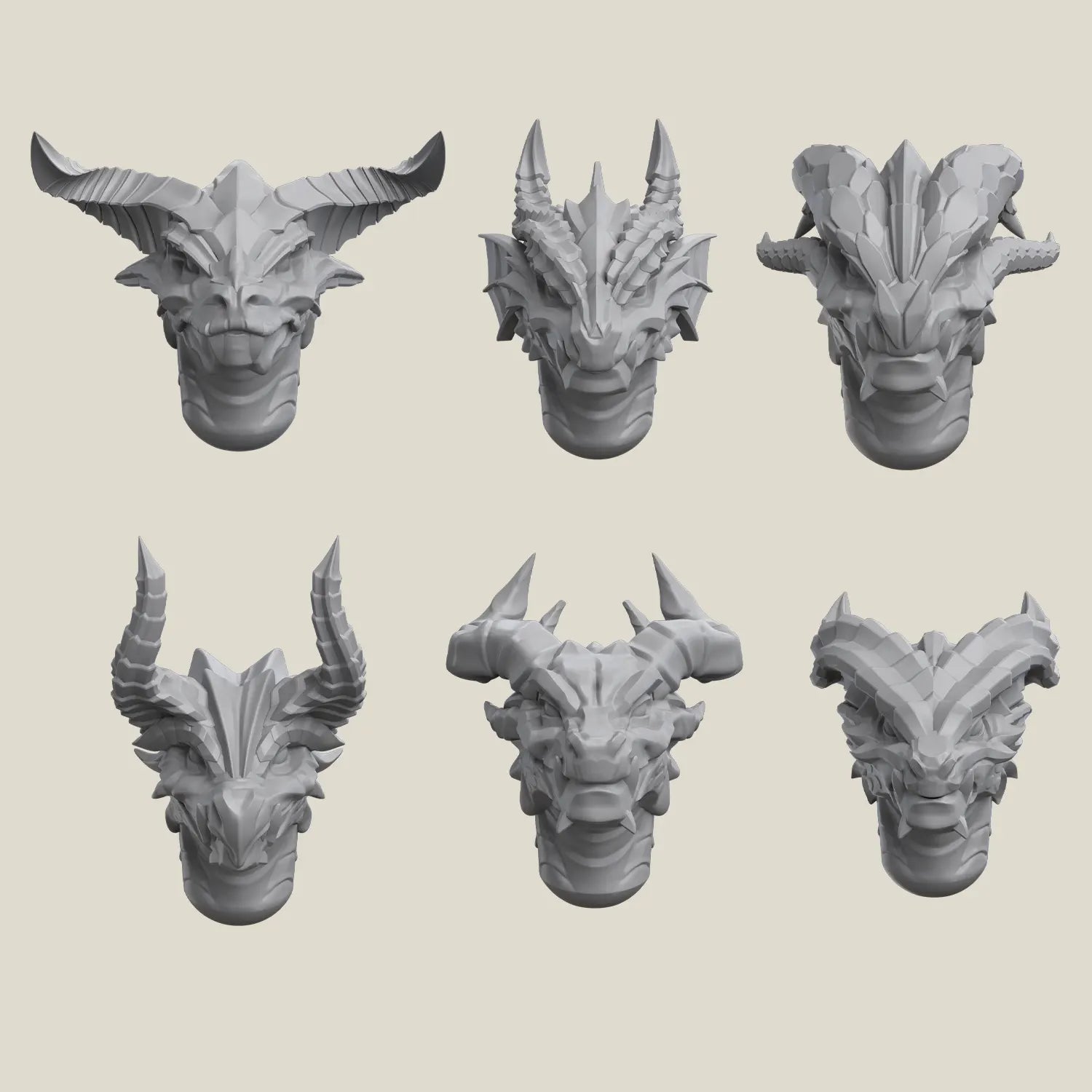 Magnetic Miniatures Head Expansion Pack (Choose Your Race)