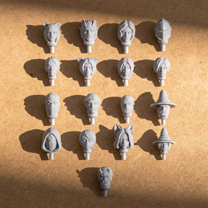 Magnetic Miniatures Head Expansion Pack (Choose Your Race)
