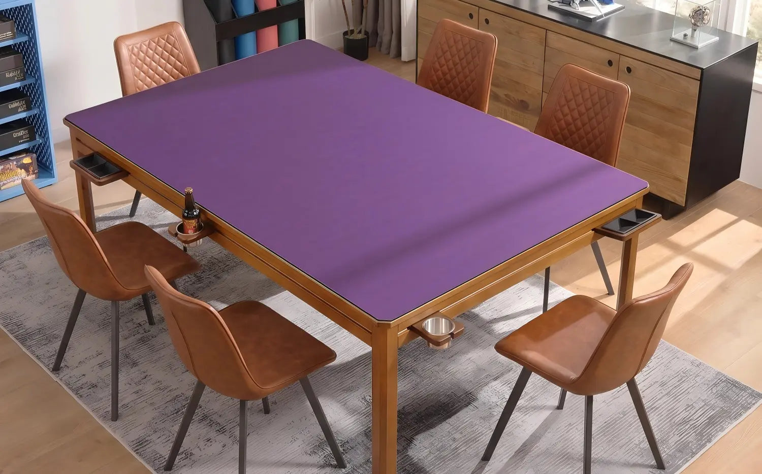 Modern PU Leather Gaming Chair with table