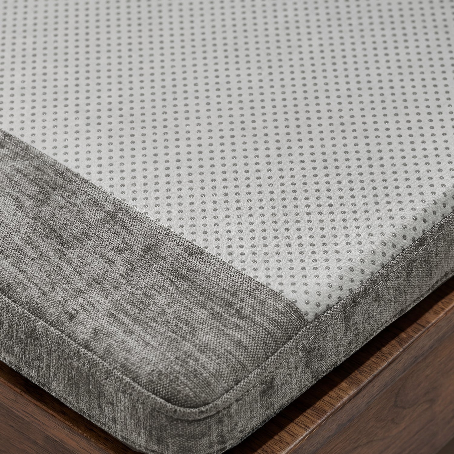 Non-slip bottom of storage bench cushion