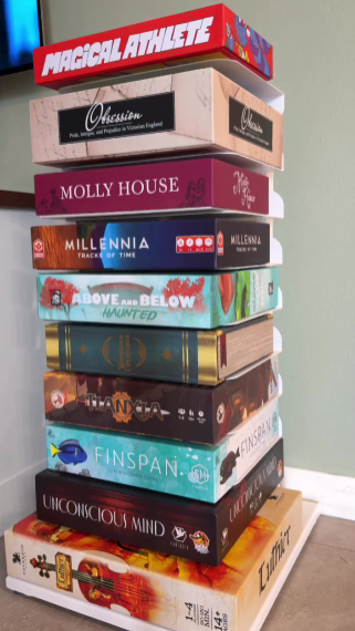 GamePillar Adjustable Board Game Tower – Tall (155cm)