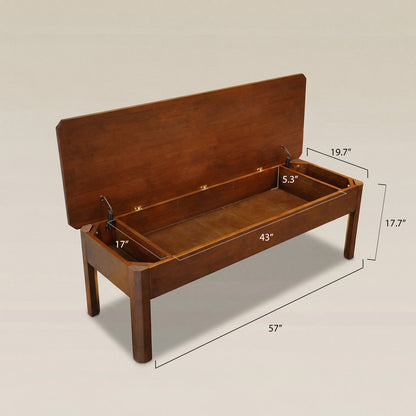 Solid wood storage bench dimensions