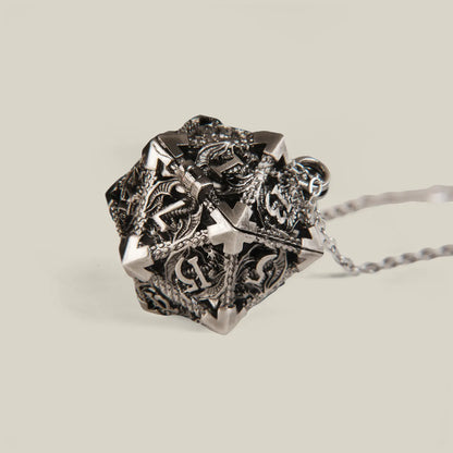 Sterling Silver Dice Necklace