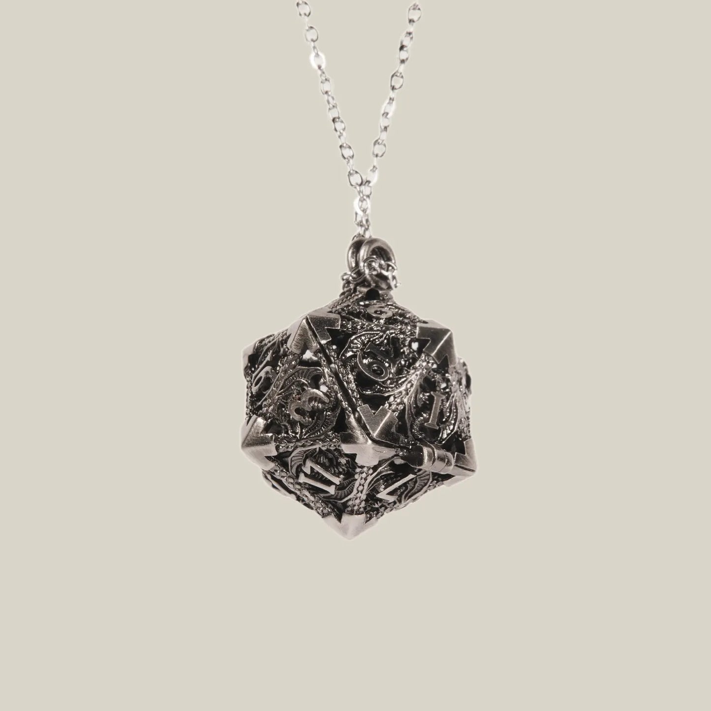 Sterling Silver Dice Necklace